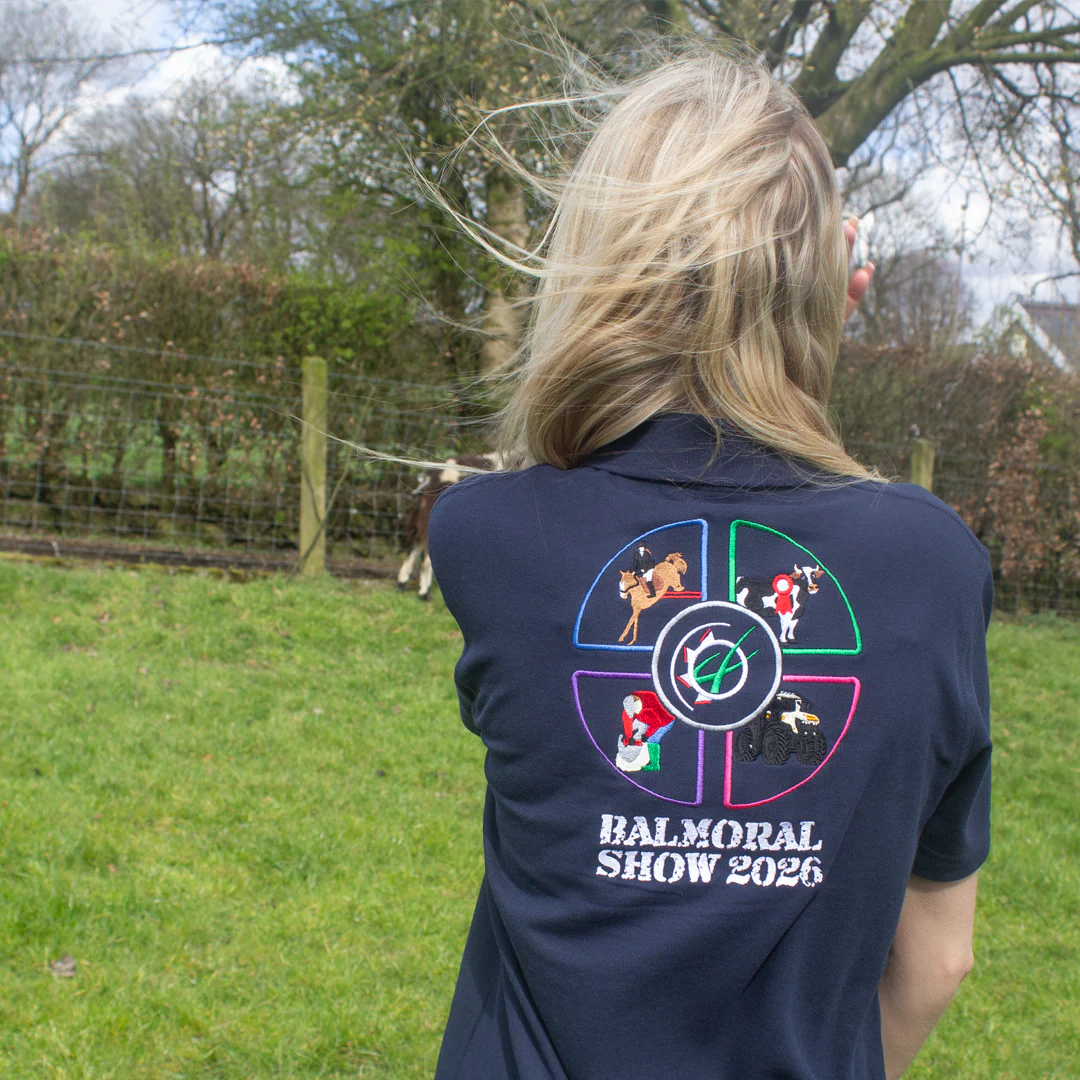 "Balmoral Show 2026" Limited Edition Show Special Unisex Adults Navy Polo Shirt - Image 3