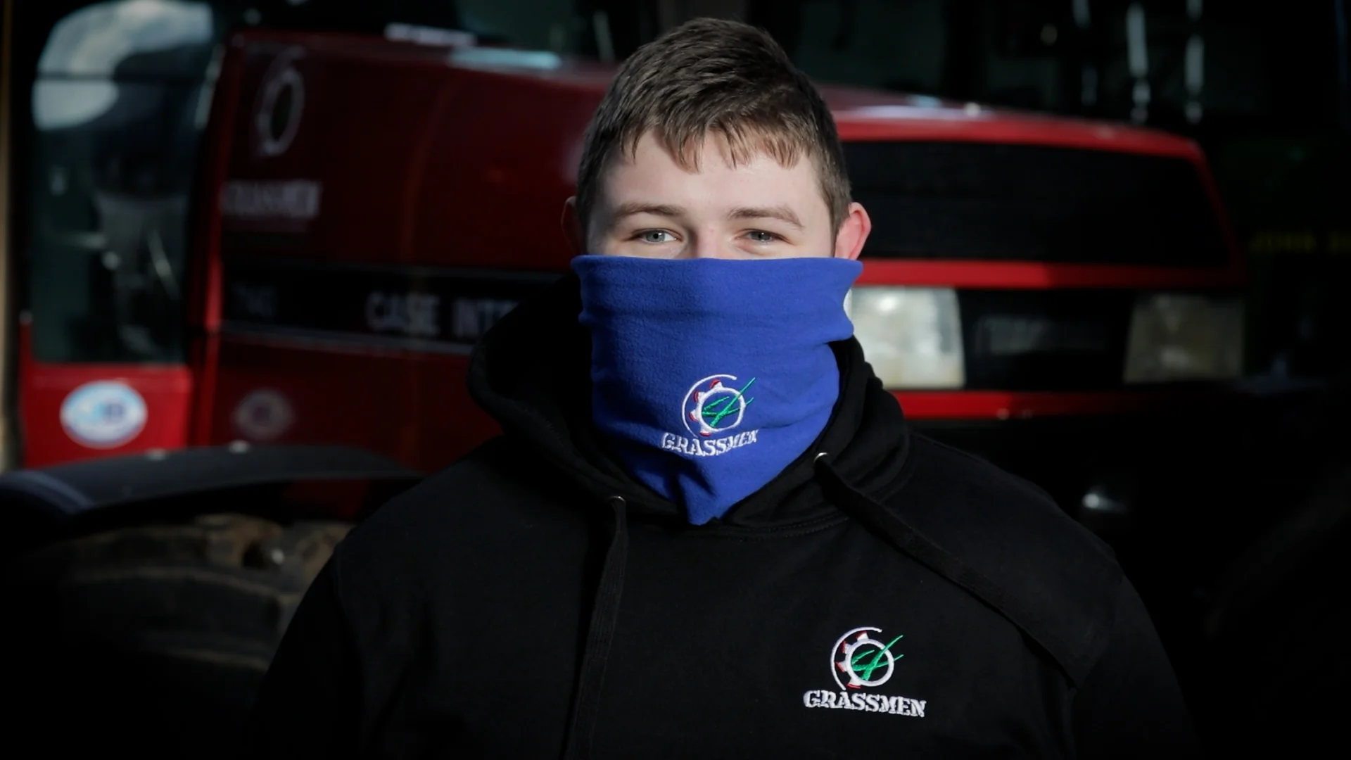 "GRASSMEN" Blue Snood - Image 3
