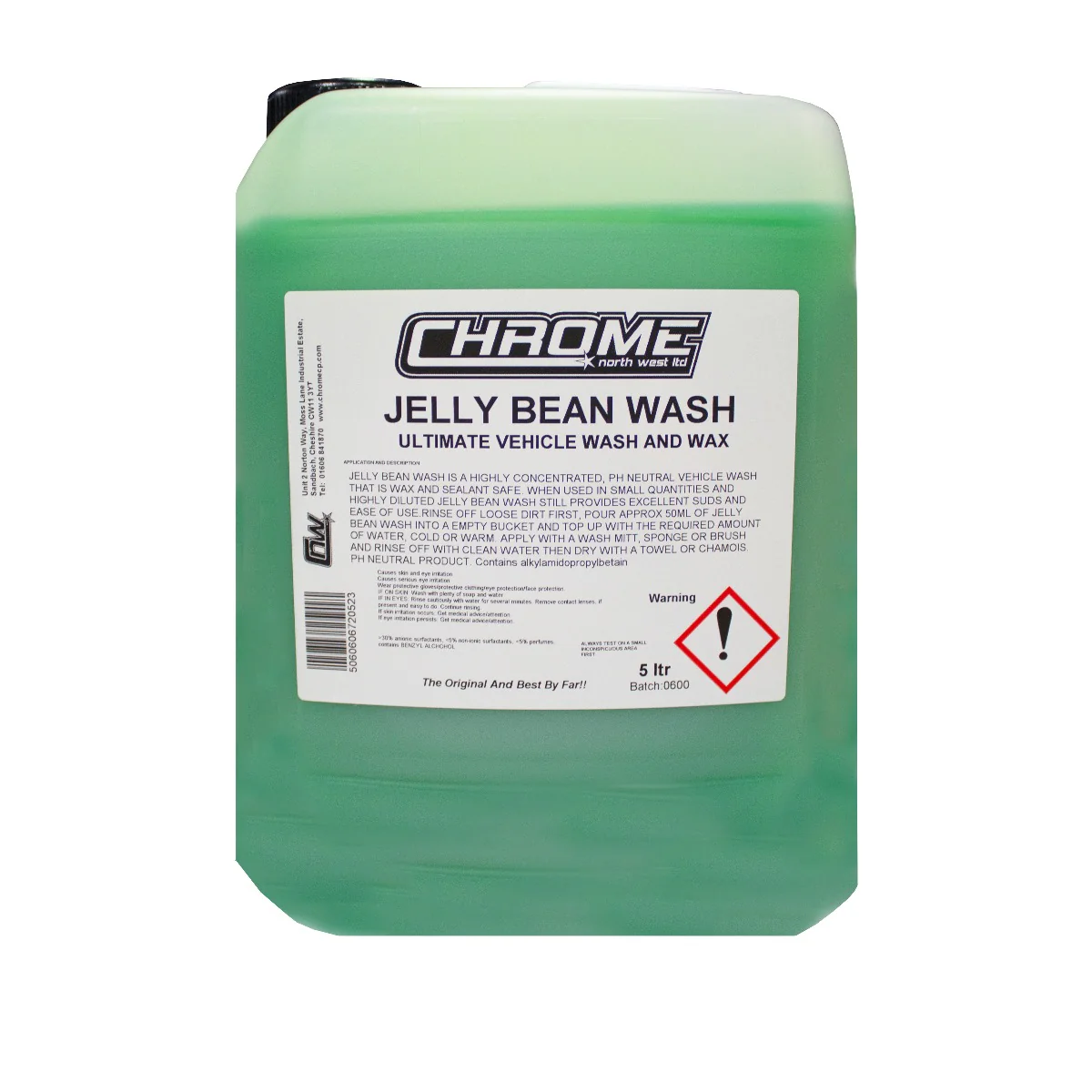 "Chrome" Jelly Bean Wash 5 Litre