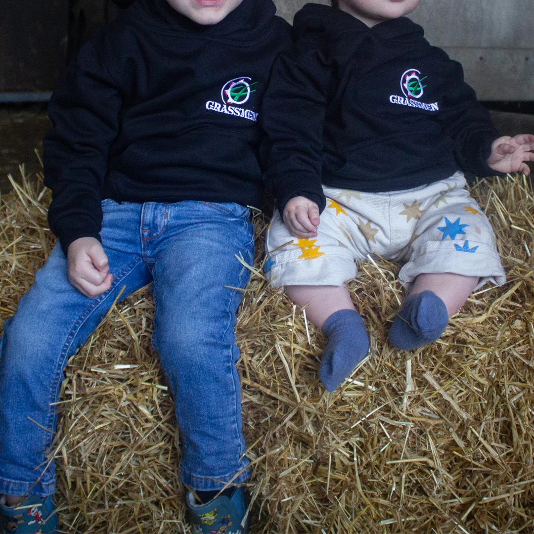 "Ford TW35" Kids Black Hoodie - Image 3