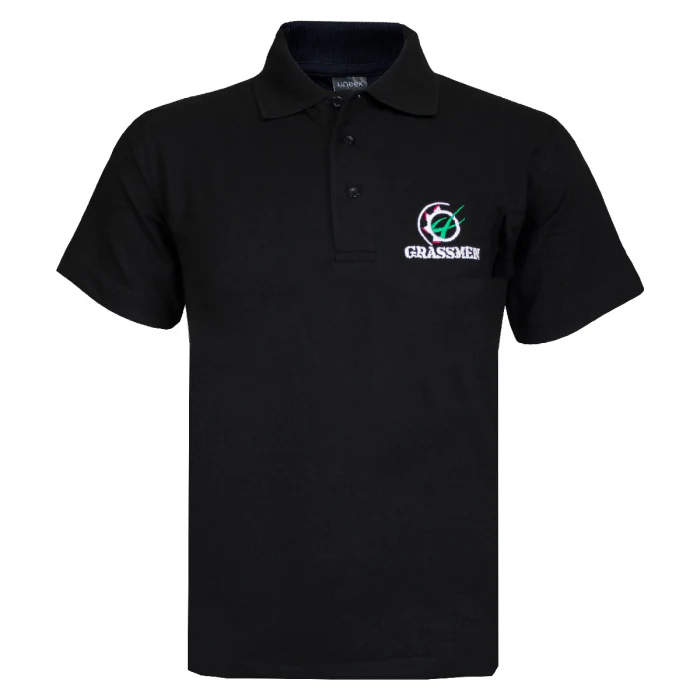 "Ford TW35" Unisex Adults Black Polo Shirt - Image 3