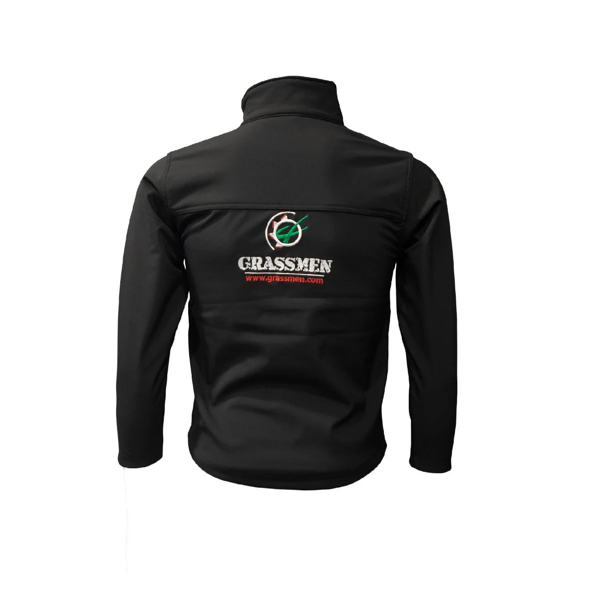 "GRASSMEN" Kids Black Softshell Jacket - Image 6