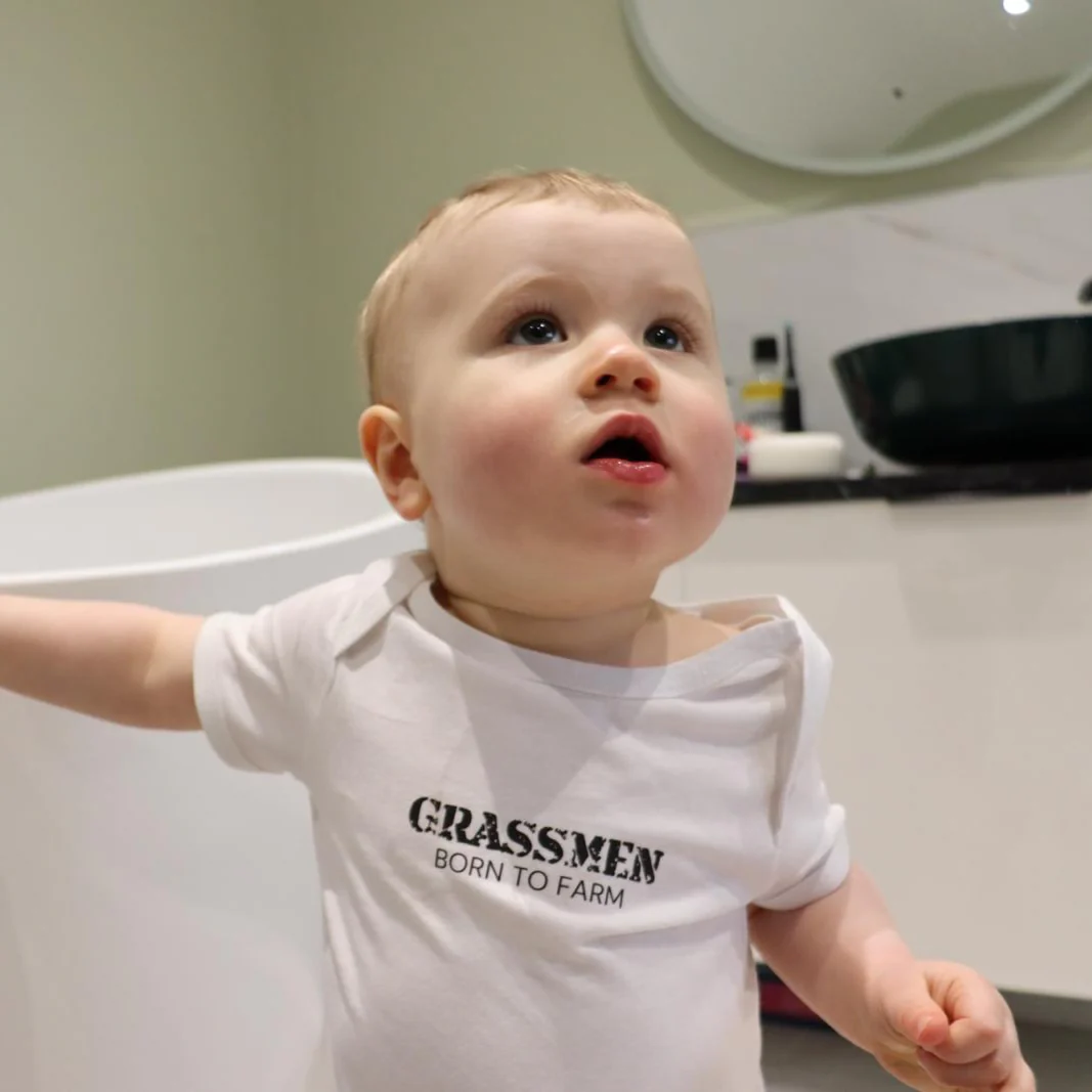 GRASSMEN Raised on the Farm Short Sleeved Baby Suit - Image 14