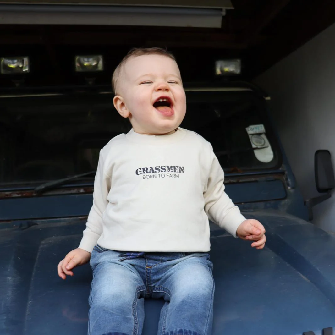 GRASSMEN Born to Farm - Raised on the Farm Sweatshirt - Image 12
