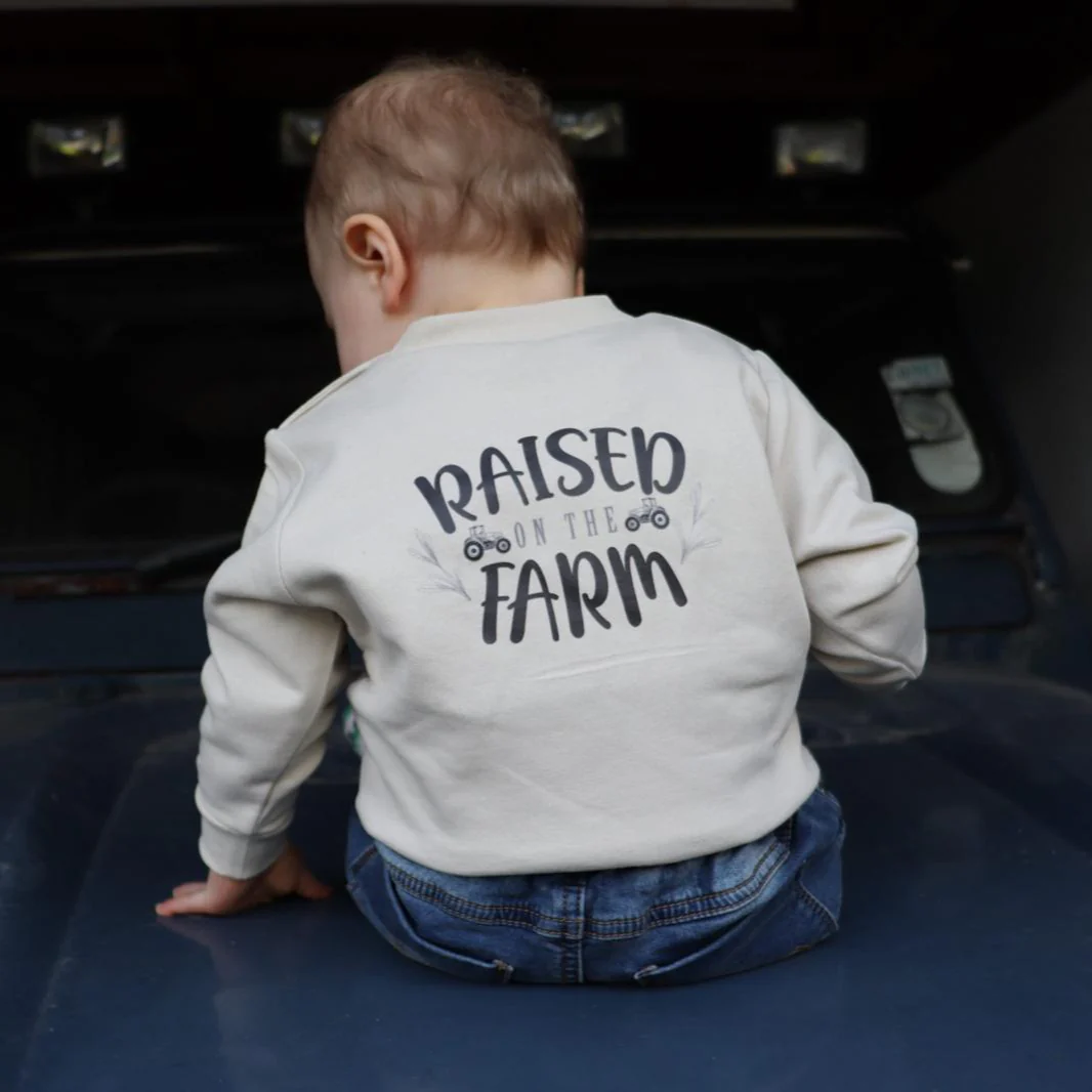 GRASSMEN Born to Farm - Raised on the Farm Sweatshirt - Image 13