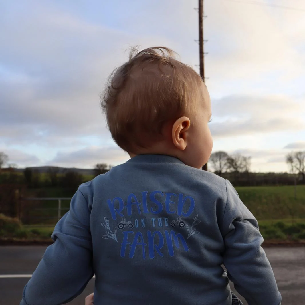 GRASSMEN Born to Farm - Raised on the Farm Sweatshirt - Image 16