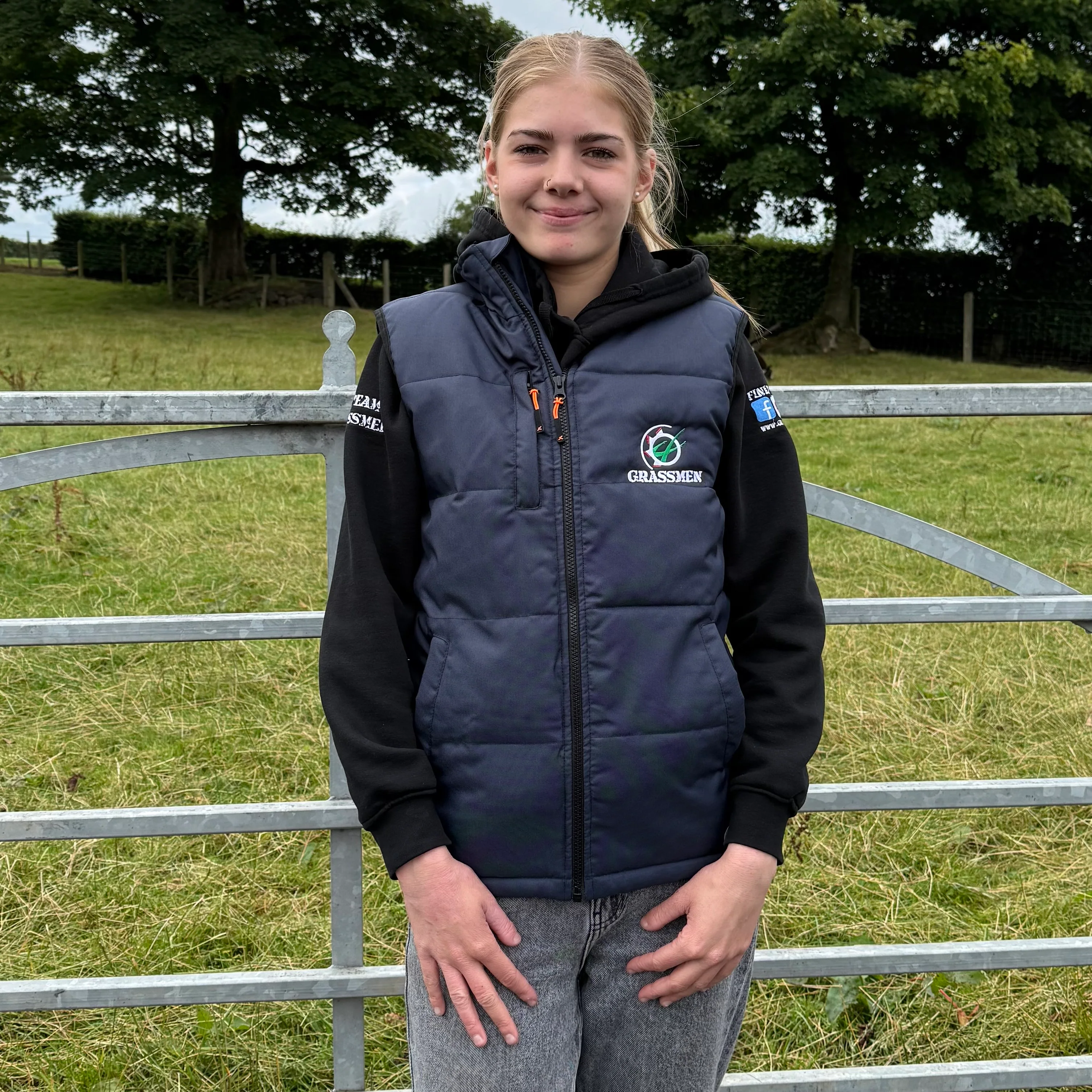 GRASSMEN Core Padded Bodywarmer Navy - Image 13