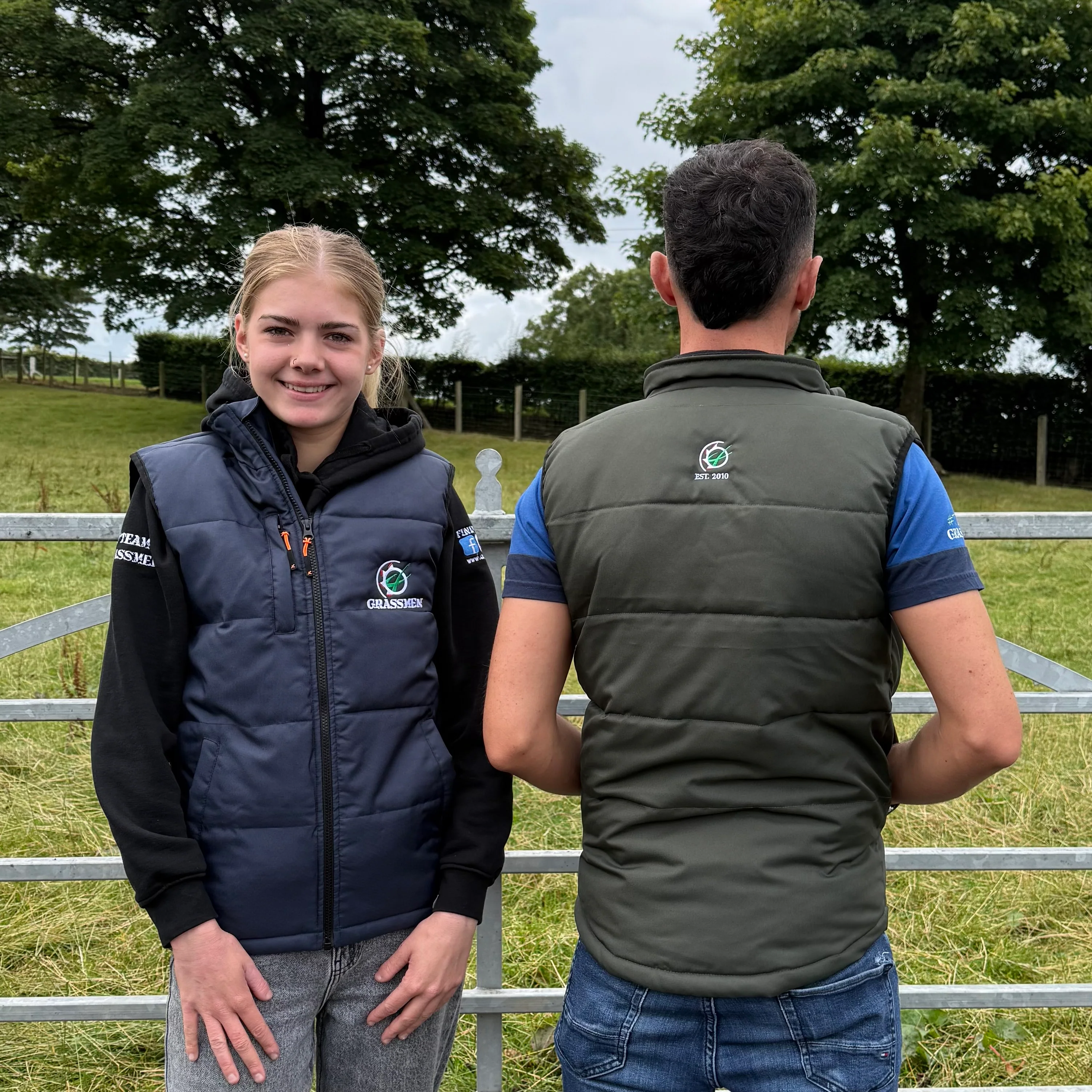 GRASSMEN Core Padded Bodywarmer Navy - Image 9