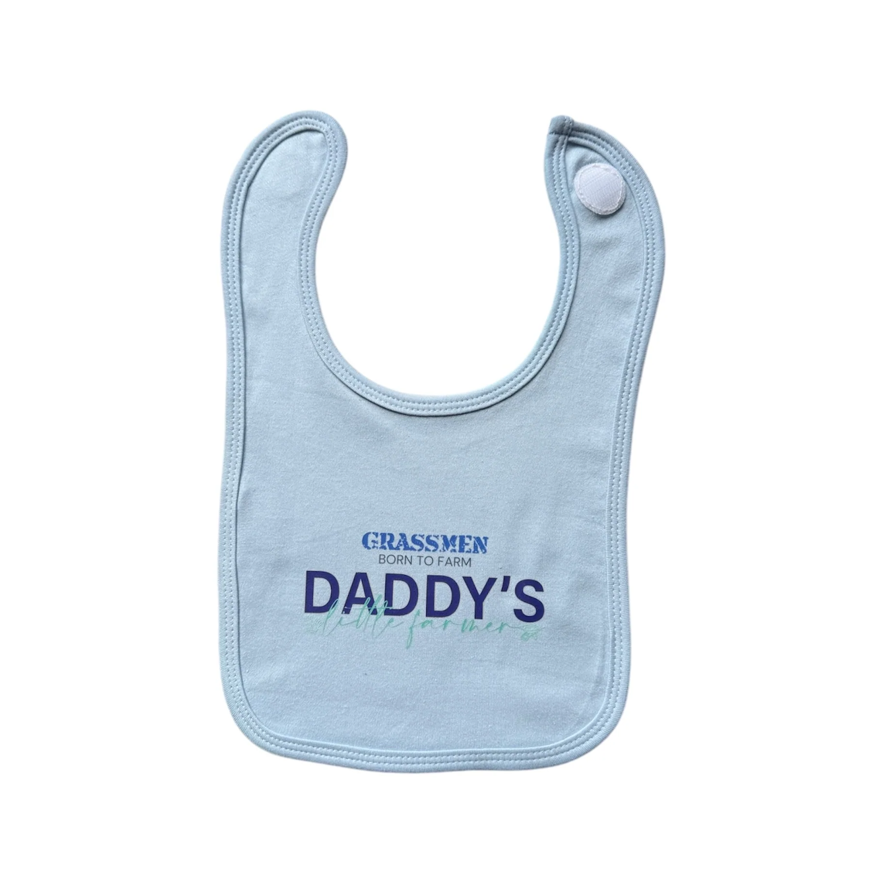 GRASSMEN Daddy's Little Farmer Baby Bib - Image 3
