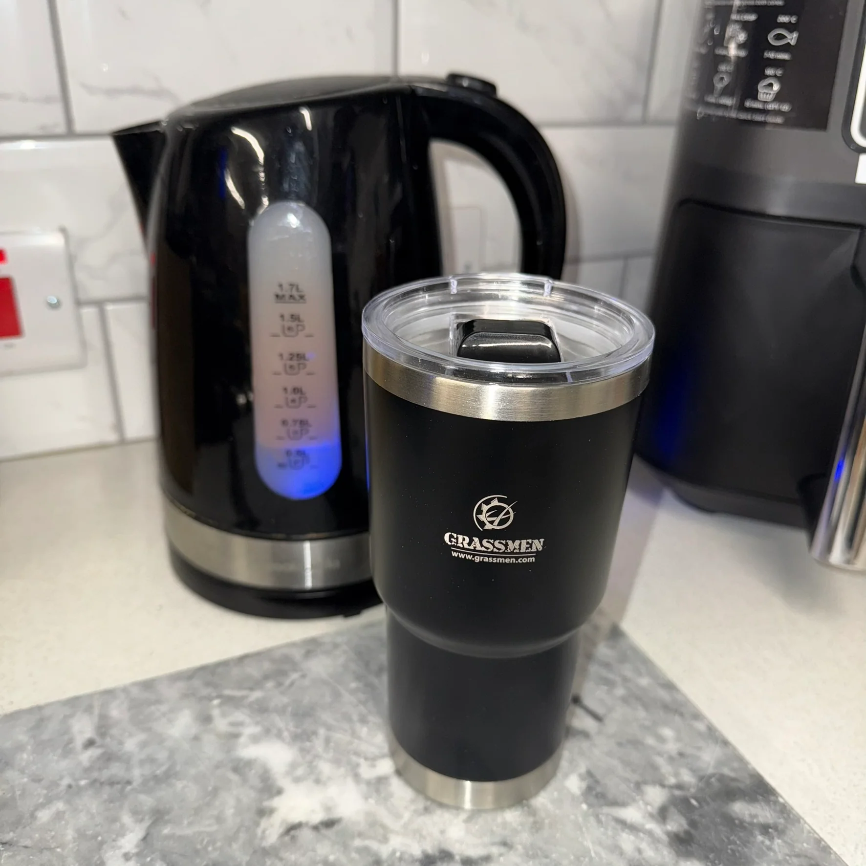 GRASSMEN Double Walled Travel Mug Stainless Steel - Image 7