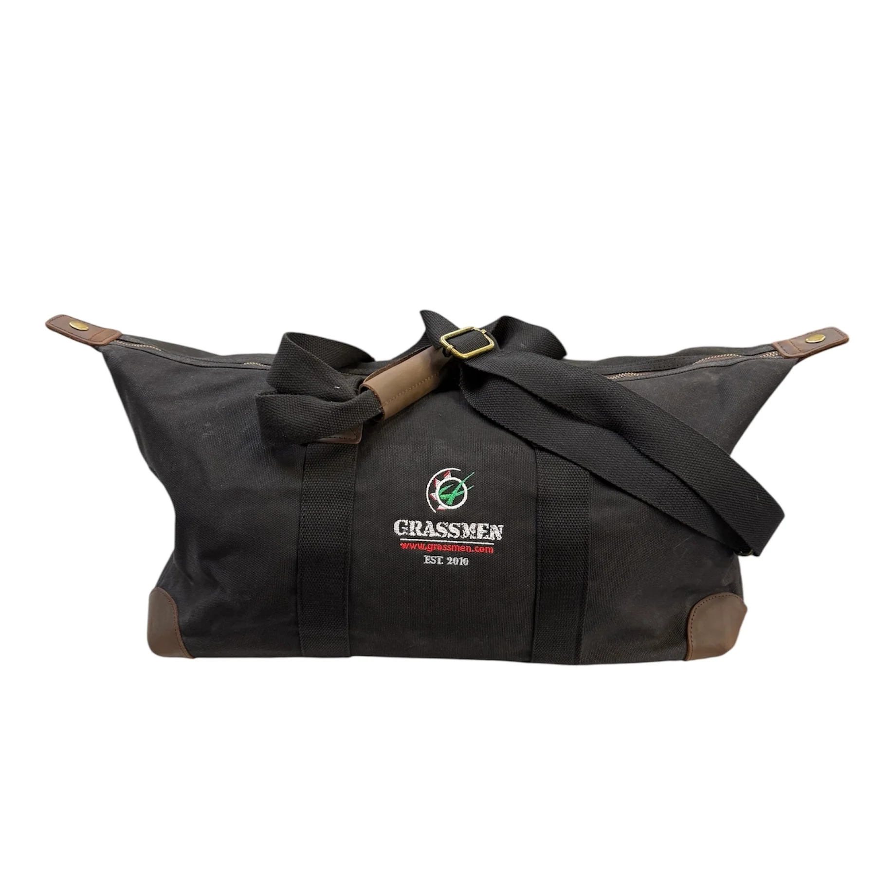 "GRASSMEN" Heritage Waxed Canvas Holdall - Image 4