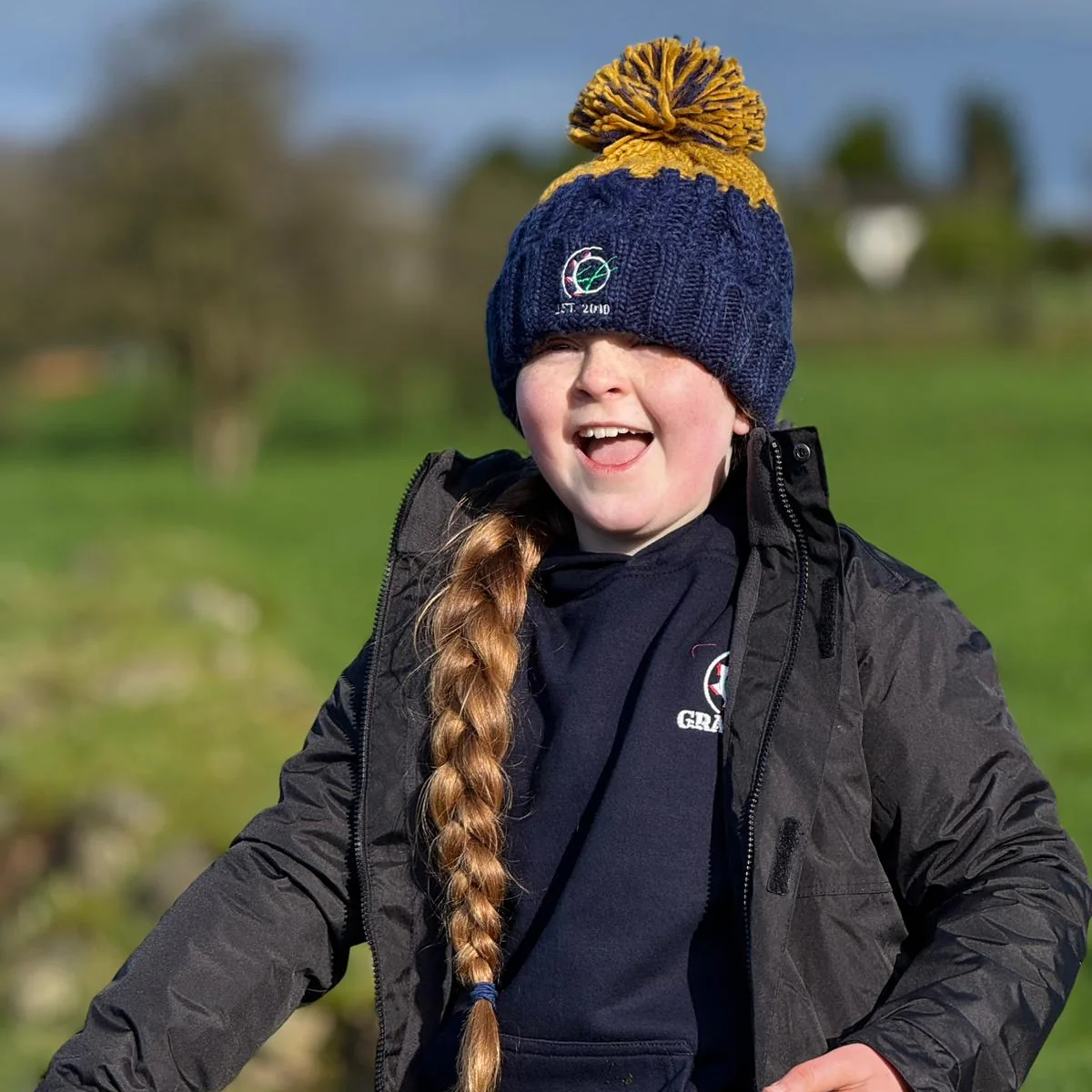 GRASSMEN Kids Drover Jacket - Black - Image 2