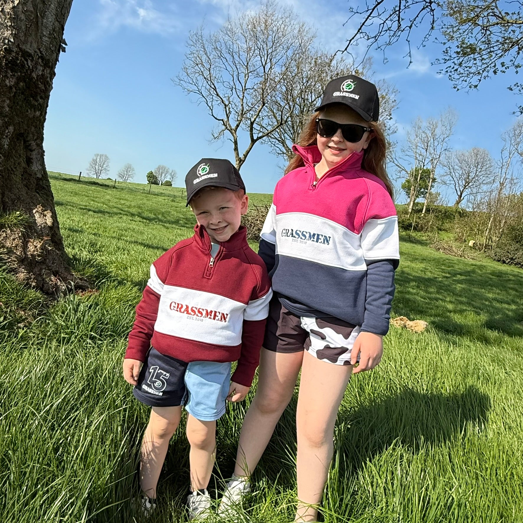 "GRASSMEN" KIDS TRUCKER BASEBALL CAP - Image 4