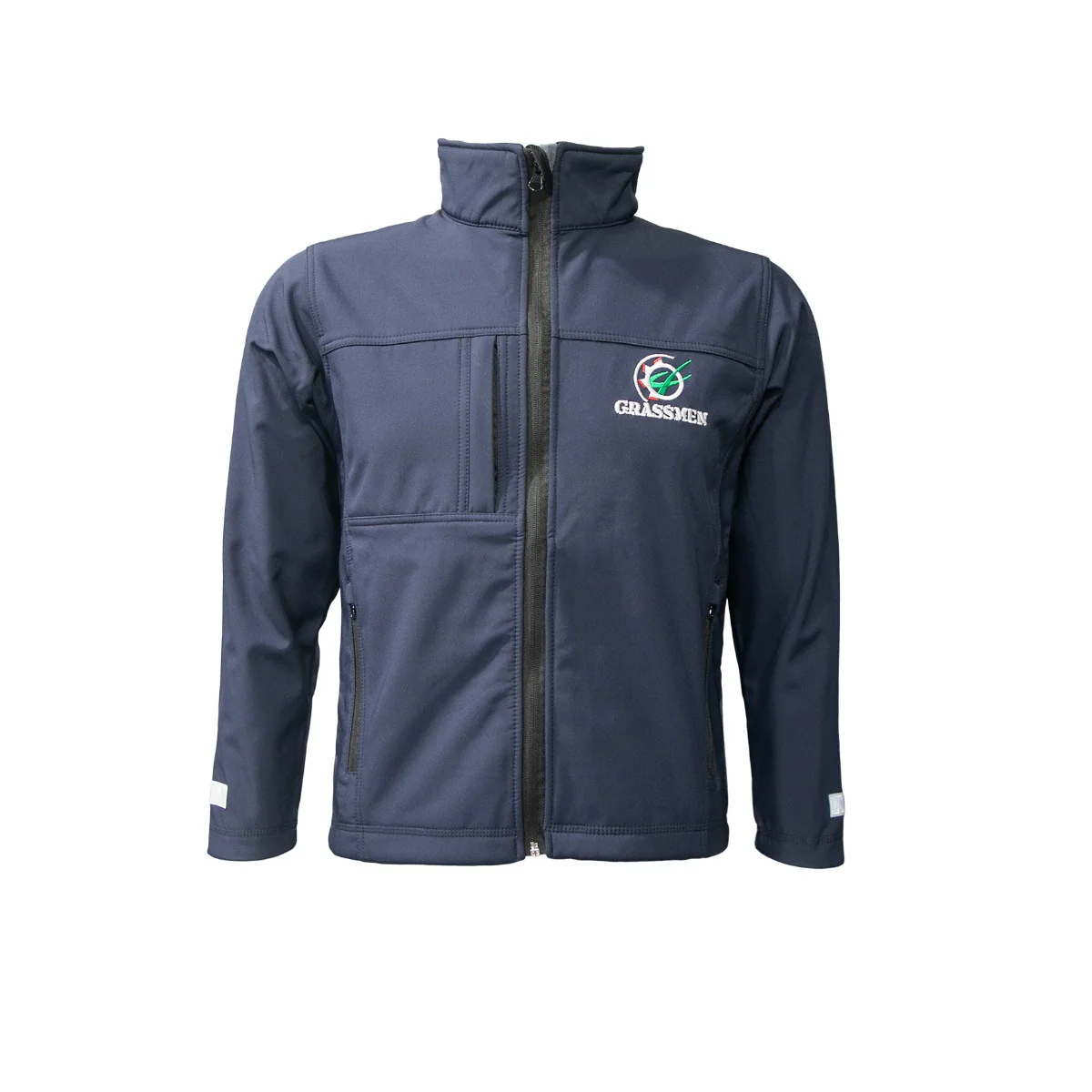 "GRASSMEN" Kids Navy Softshell Jacket