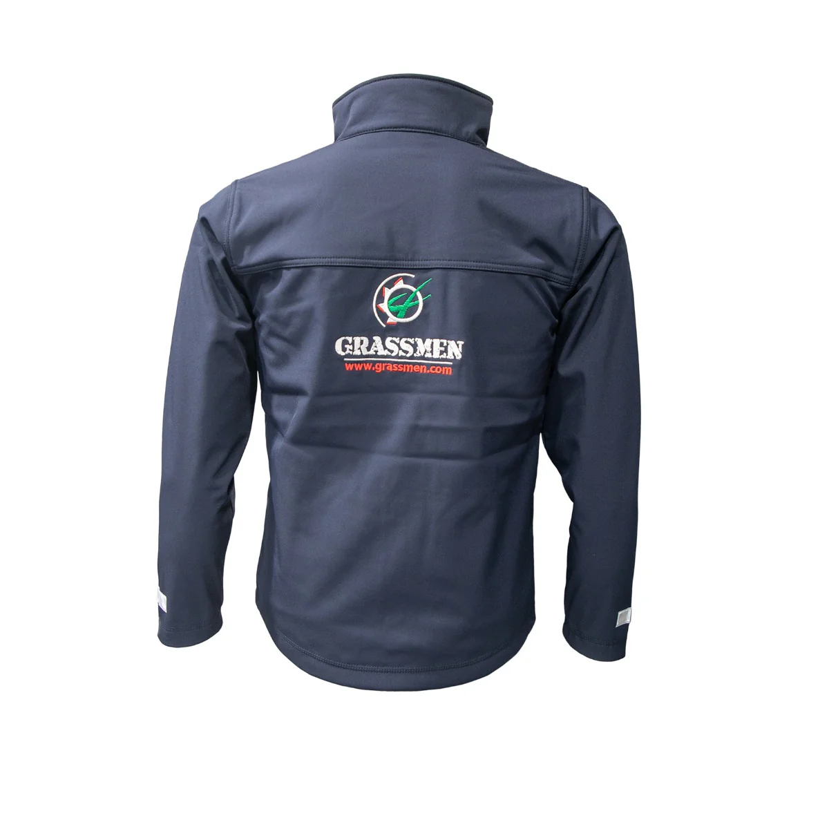 "GRASSMEN" Kids Navy Softshell Jacket - Image 8
