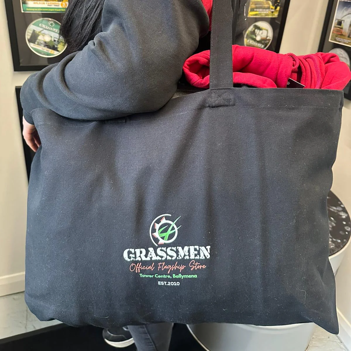 GRASSMEN No Farmers No Food No Future Large Tote Bag - Image 4