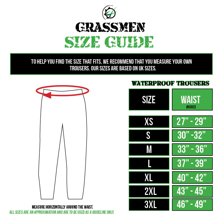 "GRASSMEN" Waterproof Trousers Green - Image 4
