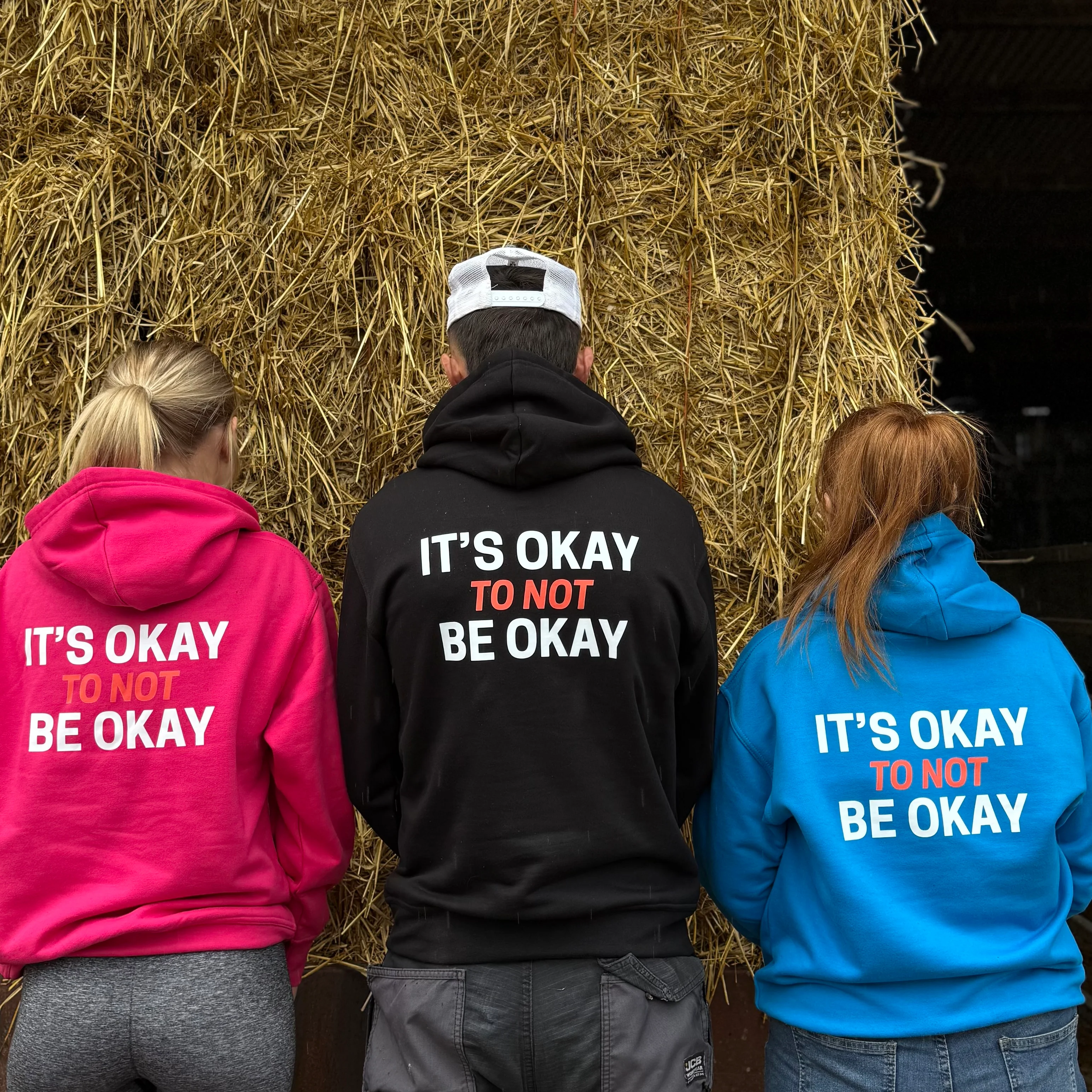 IT'S OKAY TO NOT BE OKAY Adults Unisex Hoodie - Image 2