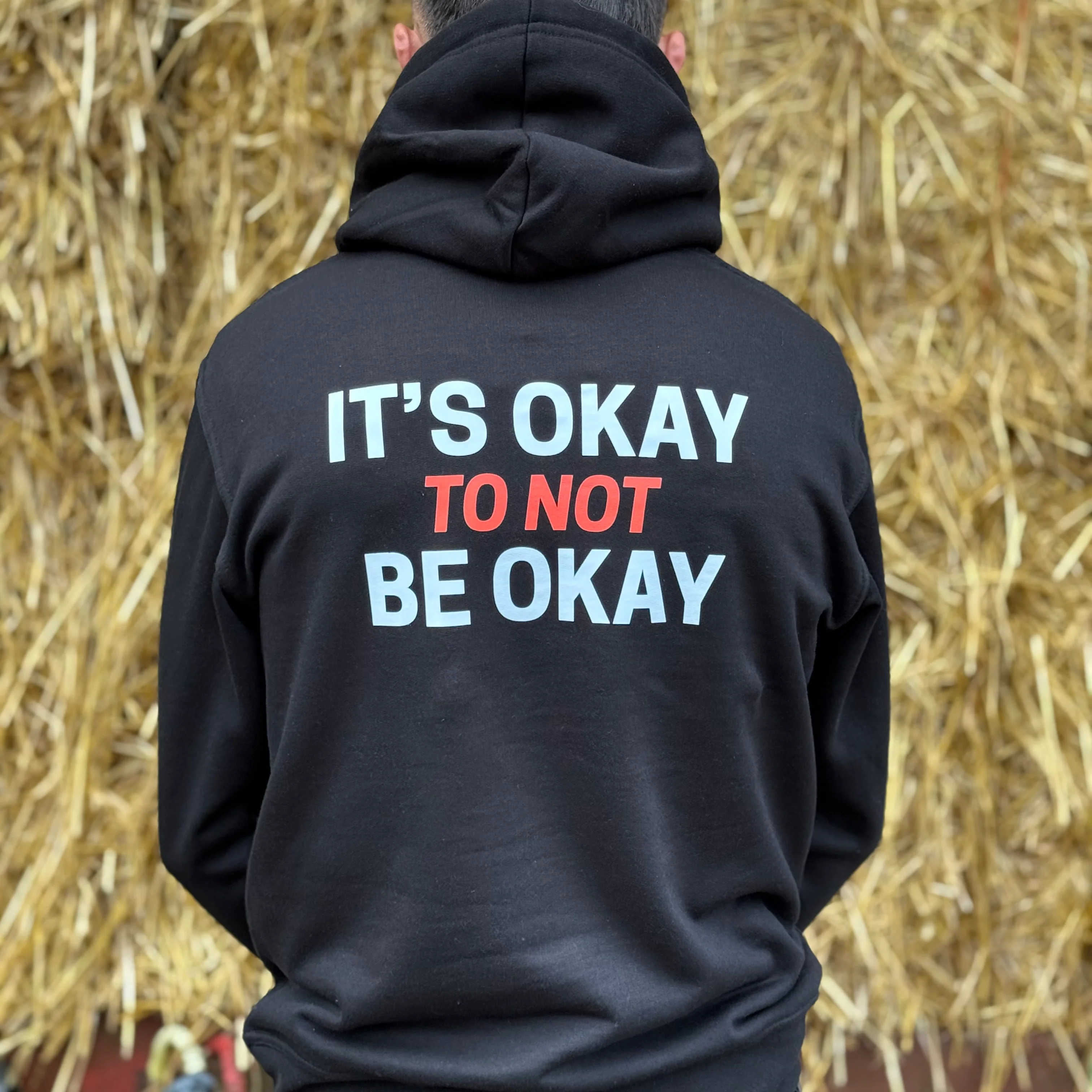 IT'S OKAY TO NOT BE OKAY Adults Unisex Hoodie - Image 4