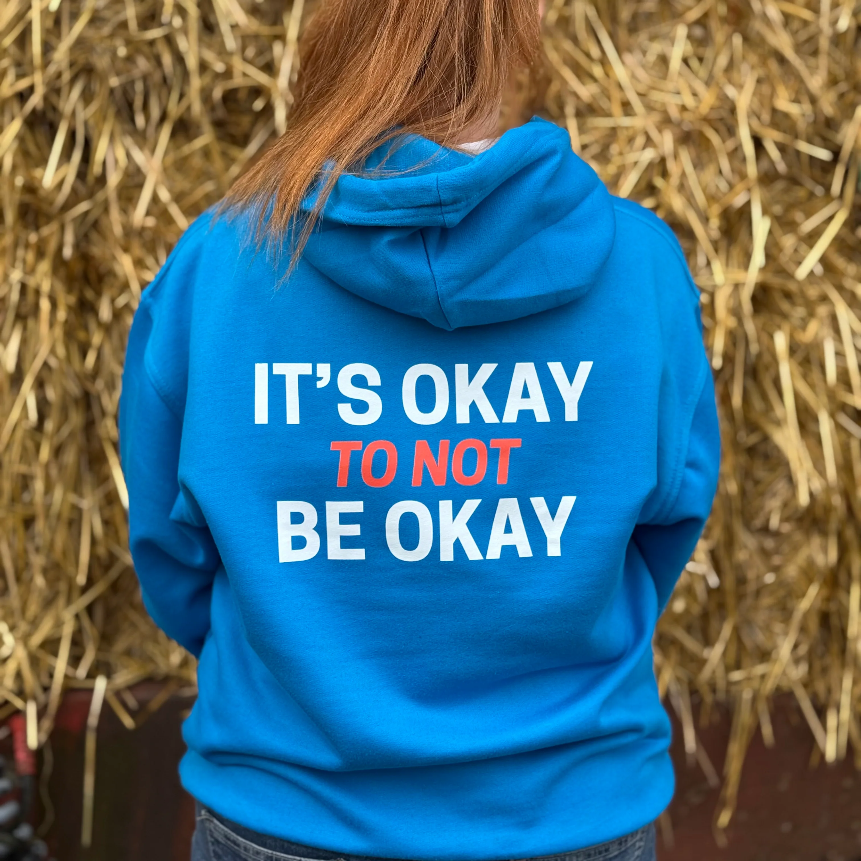 IT'S OKAY TO NOT BE OKAY Adults Unisex Hoodie - Image 6