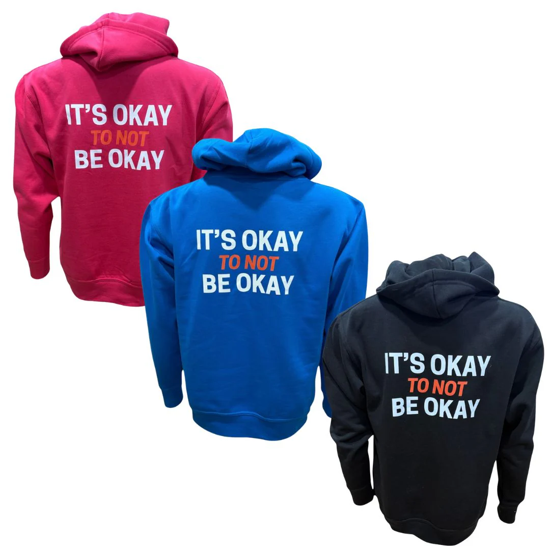 IT'S OKAY TO NOT BE OKAY Adults Unisex Hoodie - Image 9