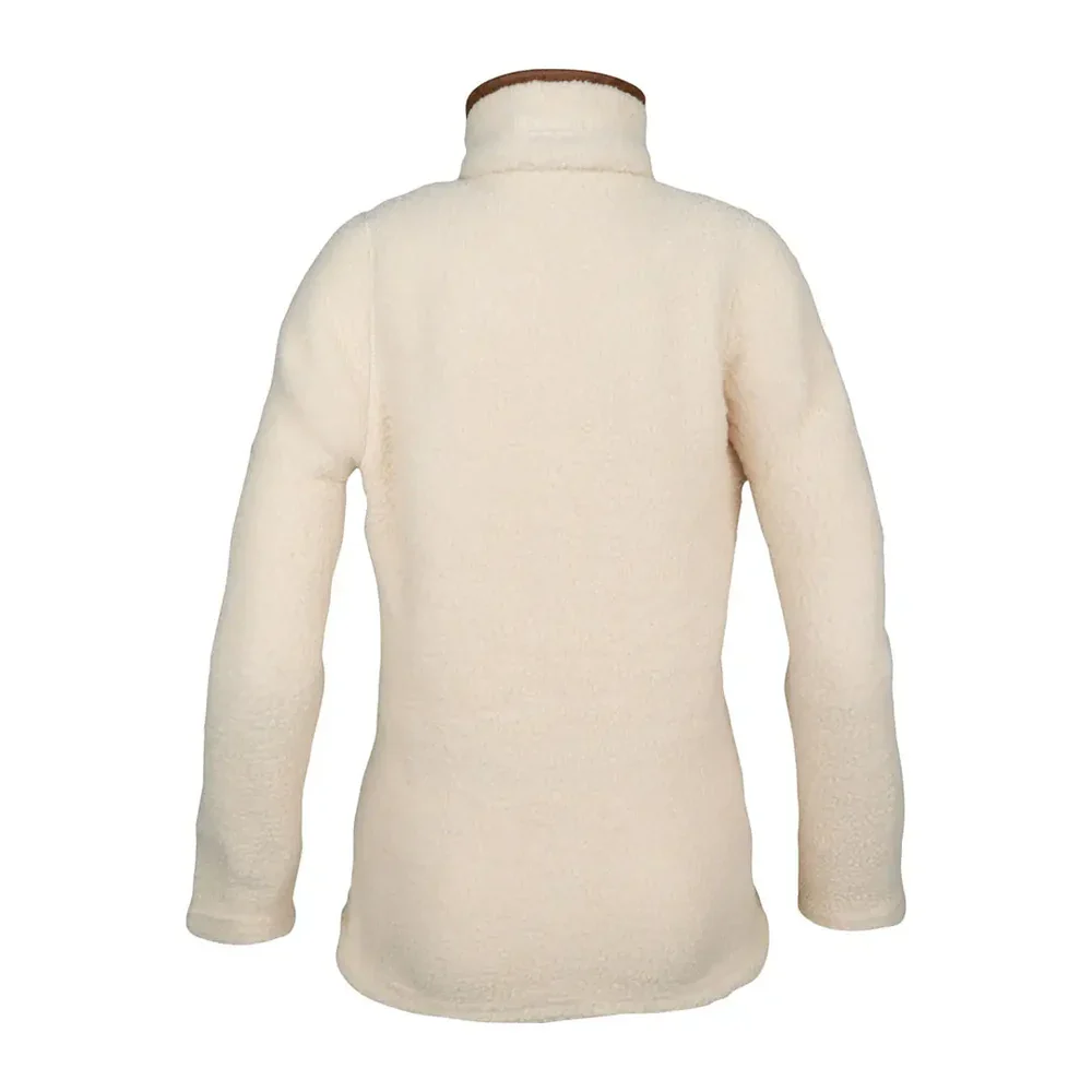 Jack Pyke Ladies Half Zip Sherpa Fleece Pullover Sail - Image 3