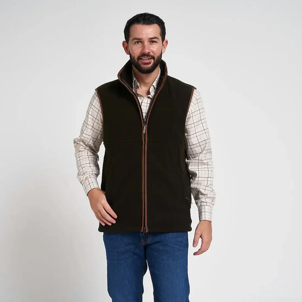 Jack Pyke Men's Countryman Fleece Gilet Dark Olive - Image 2