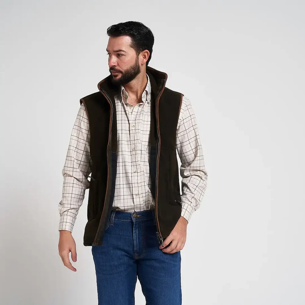 Jack Pyke Men's Countryman Fleece Gilet Dark Olive - Image 3