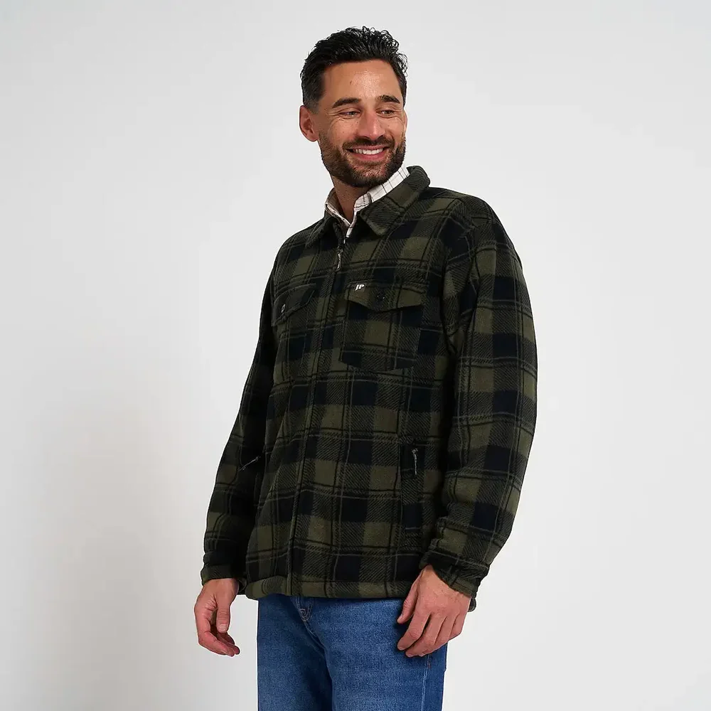 Jack Pyke Men's Tundra Shirt Check Green - Image 4