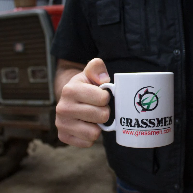 "NO FARMERS. NO FOOD. NO FUTURE." White Ceramic Mug - Image 3