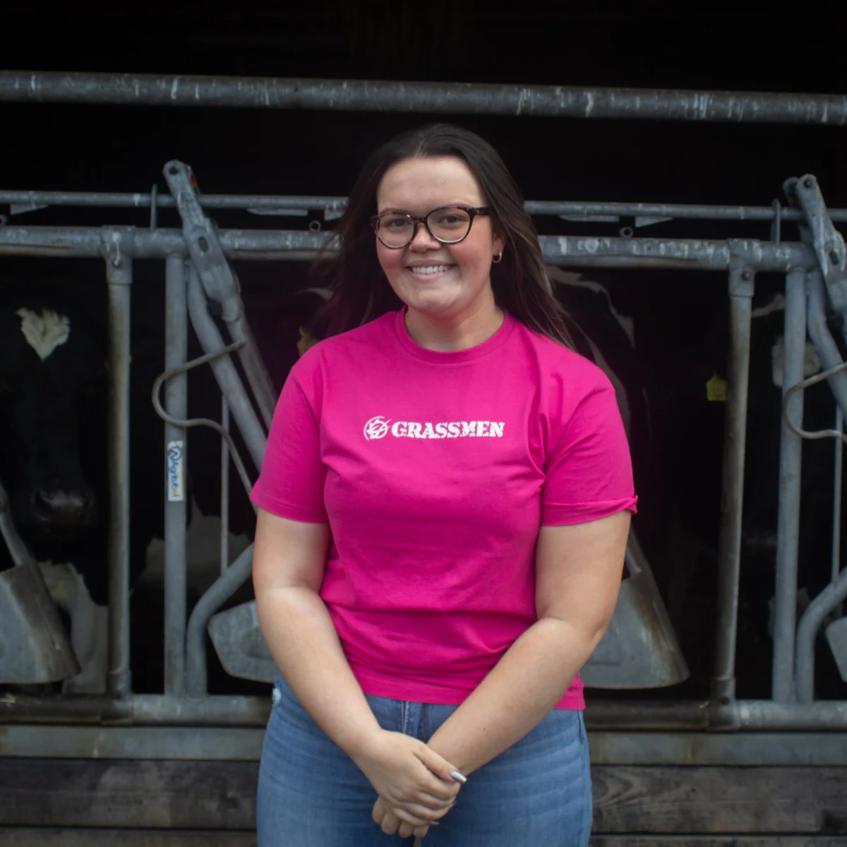 "GRASSMEN" Unisex Adults Pink  T-Shirt - Image 4