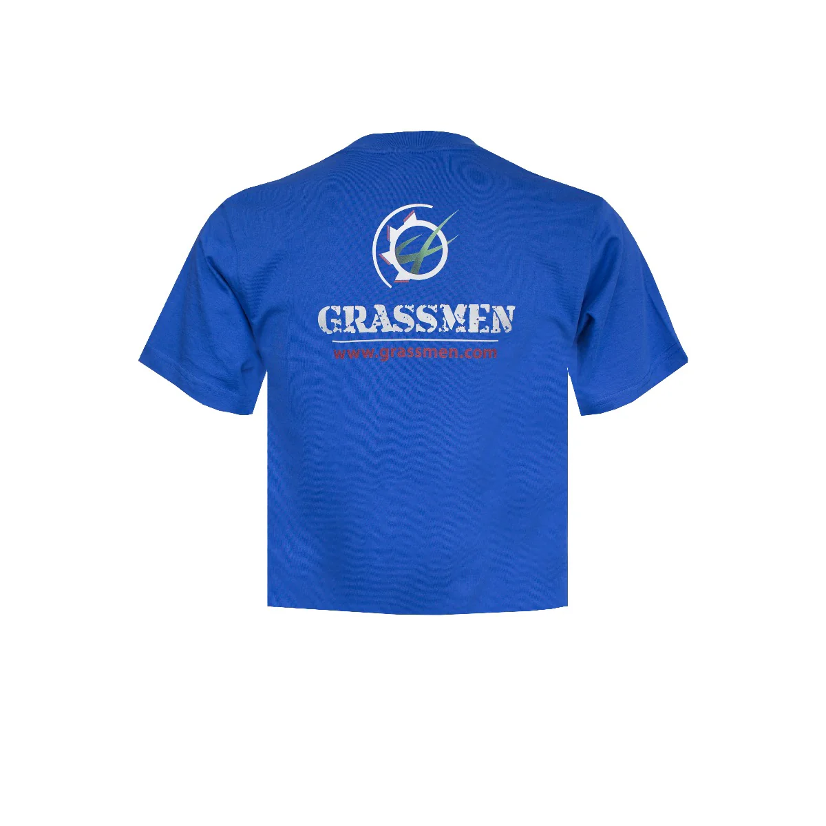 "GRASSMEN" Kids Royal Blue T-Shirt - Image 4